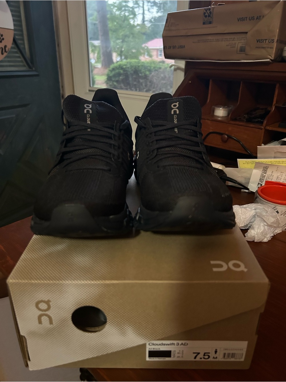 On Cloud Cloudswift 3 Men's Black Athletic Running Shoes